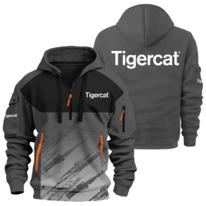 Tigercat Exclusive Logo Performance Half Zipper Hoodie OUFAHHZ3D081904TRZ - Tigercat Hoodie