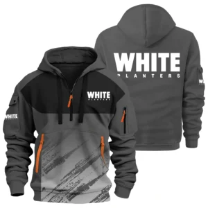 White Planters Exclusive Logo Performance Half Zipper Hoodie OUFAHHZ3D081904WPZ - White Planters Hoodie