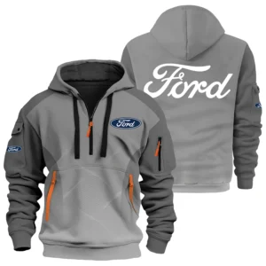 Ford Exclusive Logo Performance Half Zipper Hoodie OUFAHHZ3D081905F1Z - Ford Hoodie
