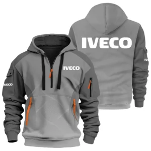 Iveco Exclusive Logo Performance Half Zipper Hoodie OUFAHHZ3D081905IVZ - Iveco Hoodie