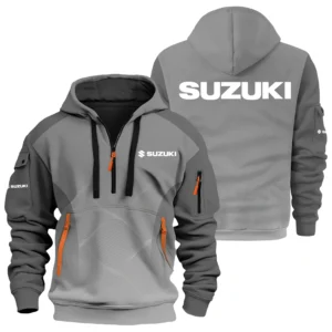 Suzuki Exclusive Logo Performance Half Zipper Hoodie OUFAHHZ3D081905SZZ - Suzuki Hoodie