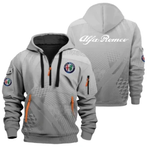 Alfa Romeo Exclusive Logo Performance Half Zipper Hoodie OUFAHHZ3D081907AFZ - Alfa Romeo Hoodie