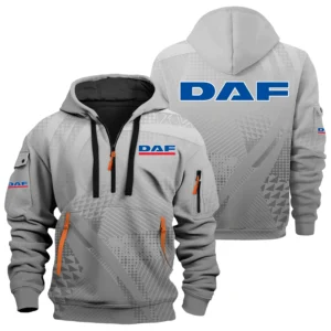 DAF Trucks Exclusive Logo Performance Half Zipper Hoodie OUFAHHZ3D081907DAZ - DAF Trucks Hoodie