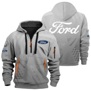 Ford Exclusive Logo Performance Half Zipper Hoodie OUFAHHZ3D081907F1Z - Ford Hoodie