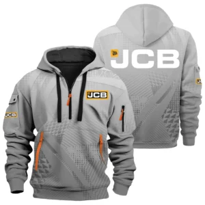 JCB Agriculture Exclusive Logo Performance Half Zipper Hoodie OUFAHHZ3D081907JAZ - JCB Agriculture Hoodie