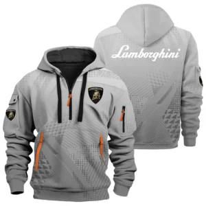 Lamborghini Exclusive Logo Performance Half Zipper Hoodie OUFAHHZ3D081907LBGZ - Lamborghini Hoodie