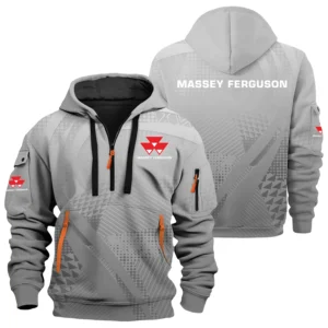 Massey Ferguson Exclusive Logo Performance Half Zipper Hoodie OUFAHHZ3D081907MFZ - Massey Ferguson Hoodie