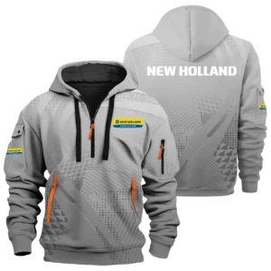 New Holland Exclusive Logo Performance Half Zipper Hoodie OUFAHHZ3D081907NHZ - New Holland Hoodie