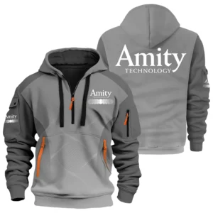 Amity Technology Exclusive Logo Performance Half Zipper Hoodie OUFAHHZ3D081905ATZ - Amity Technology Hoodie
