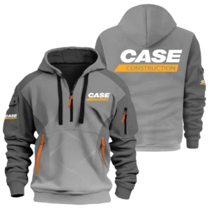 Case Construction Exclusive Logo Performance Half Zipper Hoodie OUFAHHZ3D081905CCZ - Case Construction Hoodie