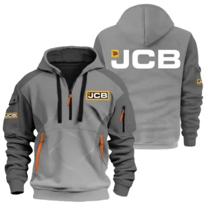 JCB Agriculture Exclusive Logo Performance Half Zipper Hoodie OUFAHHZ3D081905JAZ - JCB Agriculture Hoodie