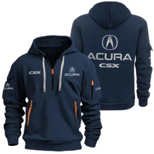 Acura CSX Half Zipper Hoodie SNOVHHZ25ARCSX1 - Acura CSX Hoodie