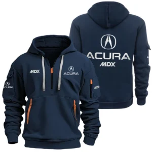 Acura MDX Half Zipper Hoodie SNOVHHZ25ARMDX - Acura MDX Hoodie