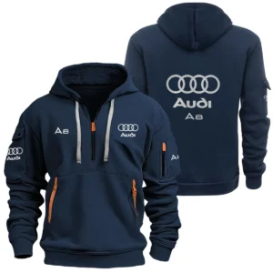 Audi A8 Half Zipper Hoodie SNOVHHZ25AUA8 - Audi A8 Hoodie