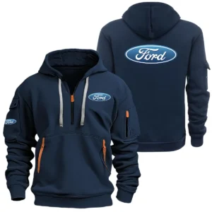 Ford Exclusive Logo Performance Half Zipper Hoodie SNOVHHZ25F1ZZ - Ford Hoodie