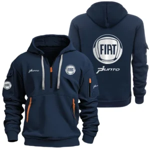 Fiat Punto Half Zipper Hoodie SNOVHHZ25FTPUN - Fiat Punto Hoodie