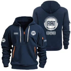 Fiat Uno Half Zipper Hoodie SNOVHHZ25FTUNO - Fiat Uno Hoodie