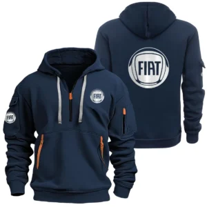 Fiat Exclusive Logo Performance Half Zipper Hoodie SNOVHHZ25FTZZ - Fiat Hoodie
