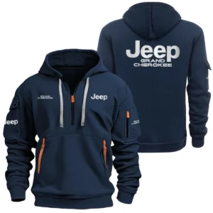 Jeep Grand Cherokee Half Zipper Hoodie SNOVHHZ25JEGCK - Jeep Grand Cherokee Hoodie