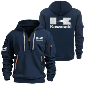 Kawasaki Exclusive Logo Performance Half Zipper Hoodie SNOVHHZ25KAZZ - Kawasaki Hoodie