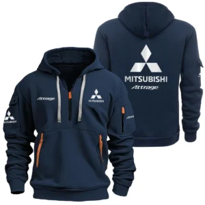 Mitsubishi Attrage  Half Zipper Hoodie SNOVHHZ25MSBATT - Mitsubishi Attrage  Hoodie