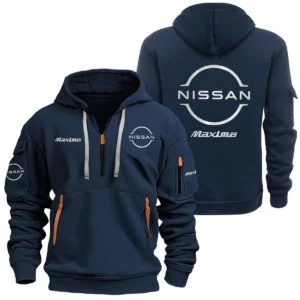 Nissan Maxima Half Zipper Hoodie SNOVHHZ25NIMAX - Nissan Maxima Hoodie