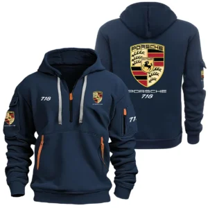 Porsche 718 Half Zipper Hoodie SNOVHHZ25POS718 - Porsche 718 Hoodie