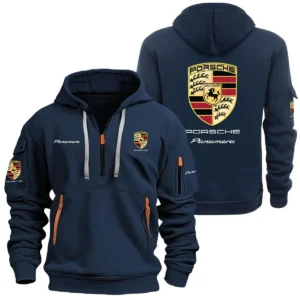 Porsche Panamera Half Zipper Hoodie SNOVHHZ25POSPAN - Porsche Panamera Hoodie