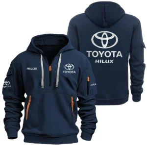 Toyota Hilux Half Zipper Hoodie SNOVHHZ25TYHIL - Toyota Hilux Hoodie