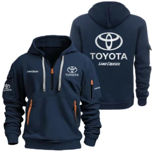 Toyota Land Cruiser Half Zipper Hoodie SNOVHHZ25TYLCR - Toyota Land Cruiser Hoodie