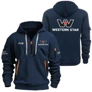 Western Star 49X Half Zipper Hoodie SNOVHHZ25WS49X - Western Star 49X Hoodie