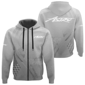 Astro Exclusive Logo Performance Zipper Hoodie TTFSHDZ3D081907ASZ - Astro Hoodie