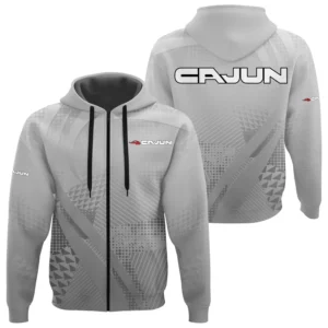 Cajun Exclusive Logo Performance Zipper Hoodie TTFSHDZ3D081907CJZ - Cajun Hoodie