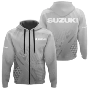 Suzuki Exclusive Logo Performance Zipper Hoodie TTFSHDZ3D081907SUZ - Suzuki Hoodie
