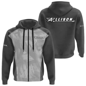 Allison Exclusive Logo Performance Zipper Hoodie TTFSHDZ3D081910ALZ - Allison Hoodie