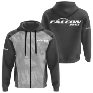 Falcon Exclusive Logo Performance Zipper Hoodie TTFSHDZ3D081910FAZ - Falcon Hoodie