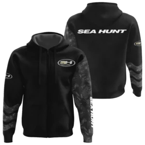Sea Hunt Exclusive Logo Performance Zipper Hoodie TTFSHDZ3D081911SEZ - Sea Hunt Hoodie