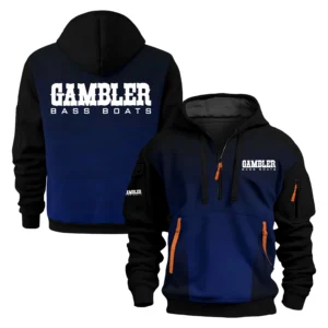 Gambler Exclusive Logo Performance Half Zipper Hoodie TTFSHHZ3D081902GBZ - Gambler Hoodie