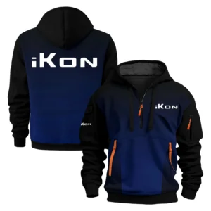 iKon Exclusive Logo Performance Half Zipper Hoodie TTFSHHZ3D081902IBZ - iKon Hoodie
