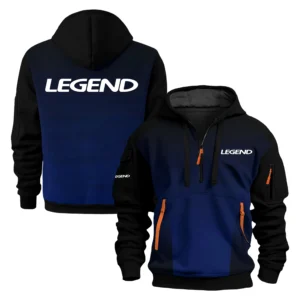 Legend Bass Boat Exclusive Logo Performance Half Zipper Hoodie TTFSHHZ3D081902LEBZ - Legend Bass Boat Hoodie