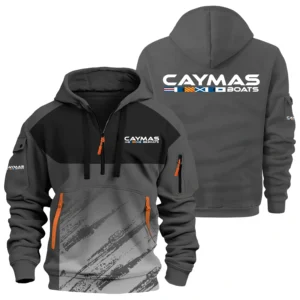 Caymas Exclusive Logo Performance Half Zipper Hoodie TTFSHHZ3D081904CBZ - Caymas Hoodie