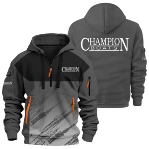 Champion Boats Exclusive Logo Performance Half Zipper Hoodie TTFSHHZ3D081904CHZ - Champion Boats Hoodie