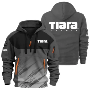 Tiara Yachts Exclusive Logo Performance Half Zipper Hoodie TTFSHHZ3D081904TYZ - Tiara Yachts Hoodie