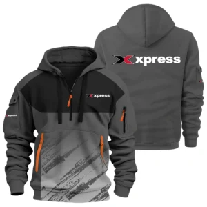 Xpress Exclusive Logo Performance Half Zipper Hoodie TTFSHHZ3D081904XBZ - Xpress Hoodie