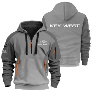 Key West Exclusive Logo Performance Half Zipper Hoodie TTFSHHZ3D081905KWZ - Key West Hoodie