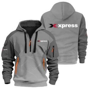 Xpress Exclusive Logo Performance Half Zipper Hoodie TTFSHHZ3D081905XBZ - Xpress Hoodie