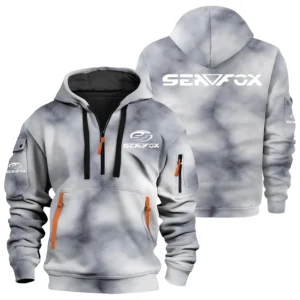 Sea Fox Exclusive Logo Performance Half Zipper Hoodie TTFSHHZ3D081906SFZ - Sea Fox Hoodie