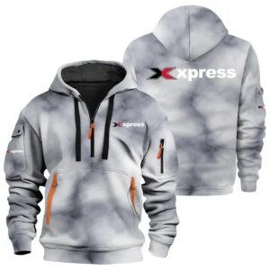 Xpress Exclusive Logo Performance Half Zipper Hoodie TTFSHHZ3D081906XBZ - Xpress Hoodie