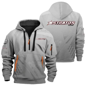 Stratos Exclusive Logo Performance Half Zipper Hoodie TTFSHHZ3D081907SAZ - Stratos Hoodie