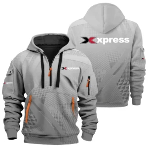 Xpress Exclusive Logo Performance Half Zipper Hoodie TTFSHHZ3D081907XBZ - Xpress Hoodie